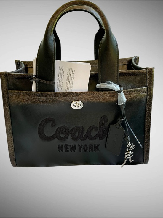 Coach Handbags - Coach Cargo Tote 26 Loved Leather Black Soft Grain Leather NWT